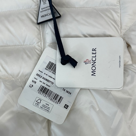 MONCLER ODILE GIUBBOTTO SIZE 18/24 MONTHS #45252 - Picture 5 of 9